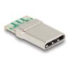 Delock - USB-C-Stecker - 24 pin USB-C (M) - USB 2.0 - 100 V - 5 A (Packung mit 10)