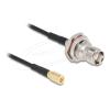 Delock - Antennenkabel - TNC (W) zu SMB (W) - 20 cm - 2.7 mm - Koax - RG-174 - Schwarz