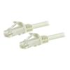 StarTech.com 5m Cat6 UTP RJ45 Gigabit Patchkabel Snagless - Cat 6 Netzwerkkabel mit Schutzmanschette - Cat.6 Patch-Kabel - Weiß - Patch-Kabel - RJ-45 (M) zu RJ-45 (M) - 5 m - UTP - CAT 6 - ohne Haken - weiß