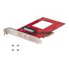 StarTech.com U.3 to PCIe Adapter Card, PCIe 4.0 x4 Adapter For 2.5" U.3 NVMe SSDs, SFF-TA-1001 PCI Express Add-in Card for Desktops / Servers, TAA Compliant - OS Independent (PEX4SFF8639U3) - Schnittstellenadapter - 2.5" (6.4 cm) - U.3 NVMe - PCIe 4.0