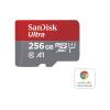SanDisk Ultra - Flash-Speicherkarte (microSDXC-an-SD-Adapter inbegriffen) - 256 GB - A1 / UHS Class 1 / Class10 - microSDXC UHS-I
