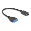 Delock USB 5 Gbps Kabel Pfostenbuchse zu intern USB Typ-E Key A Buchse 25 cm