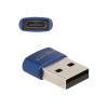 Delock - USB-Adapter - USB (M) zu 24 pin USB-C (W) - USB 2.0 - 5 V - 3 A - Blau