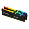 Kingston FURY Beast RGB - DDR5 - Kit - 16 GB: 2 x 8 GB - DIMM 288-PIN - 6000 MHz / PC5-48000 - CL30 - 1.4 V - ungepuffert - on-die ECC - Schwarz