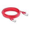 Delock - Patch-Kabel - RJ-45 (M) zu RJ-45 (M) - 3 m - 6 mm - S / FTP - CAT 6a - halogenfrei, geformt, ohne Haken - Rot