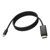 2 m USB C zu DisplayPort Kabel - 8k bei 60 Hz - USB C 3.2 (m) zu DP 1.4 (m) - Außendurchmesser 4,5 mm - 32 AWG - schwarz