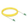 Delock - Netzwerkkabel - LC / APC (M) zu LC / APC (M) - 10 m - 2 mm - Glasfaser - Simplex - 9 / 125 Mikrometer - OS2 - halogenfrei - Gelb