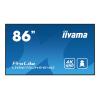 iiyama ProLite LH8675UHS-B1AG - 218 cm (86") Diagonalklasse (217.4 cm (85.6") sichtbar) LCD-Display mit LED-Hintergrundbeleuchtung - Digital Signage - mit integrierter Media Player, SDM Slot PC - Android - 4K UHD (2160p) 3840 x 2160 - Schwarz