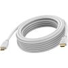 8K bei 60 Hz - HDMI-Version 2.1 - 48 Gbps - doppelt abgeschirmt - vergoldete Stecker - HDMI (m) zu HDMI (m) - Außendurchmesser 7,3 mm - 28 AWG - 3 m - weiß