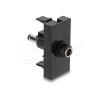 Delock Easy 45 Modul DC 5,5 x 2,1 mm Buchse zu DC 5,5 x 2,5 mm Stecker schwarz