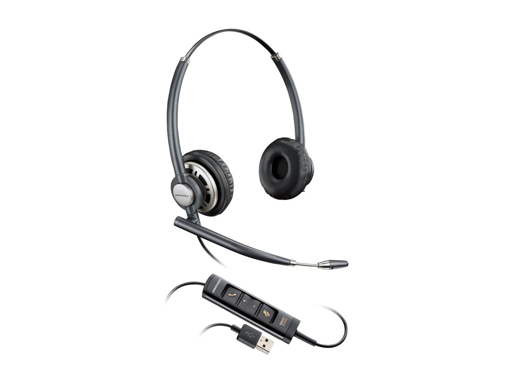 HP Poly EncorePro 725 - EncorePro 700 Series - Headset - On-Ear - kabelgebunden - USB-A - Schwarz