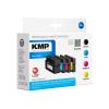 KMP MULTIPACK H166VX - 4er-Pack - Hohe Ergiebigkeit - Schwarz, Gelb, Cyan, Magenta - kompatibel - Tintenpatrone (Alternative zu: HP F6U16AE, HP F6U17AE, HP F6U18AE, HP L0S70AE) - für HP PageWide Managed P55250, PageWide Pro 452, 477, 552, 577, MFP 47