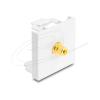 Delock - Easy 45 - Einrastmodul - vergoldet - RCA - einfach - Gelb, weiß