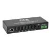 Eaton Tripp Lite series 7-Port Rugged Industrial USB 2.0 Hi-Speed Hub w 15KV ESD Immunity Metal Mountable - Hub - 7 x USB 2.0 - an DIN-Schiene montierbar, wandmontierbar