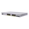 Cisco CBS350-24P-4G managed L3 Business Switch: - 24x10 / 100 / 1000 Base-T (RJ45) und 4x1GE SFP Uplink Ports, - Switching-Kapazität: 56Gbps, inkl. Rack-&Wallmount Kit, - kein stacking, liefert 195W PoE+