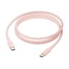 dbramante1928 re-charge - USB-Kabel - USB-C (M) zu USB-C (M) - 1.5 m - geflochtener Kabel, USB-C Power Delivery (60W) - pink