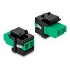 Delock - Keystone-Modul - SC Duplex (W) zu SC Duplex (W) - Glasfaser - schwarz grün