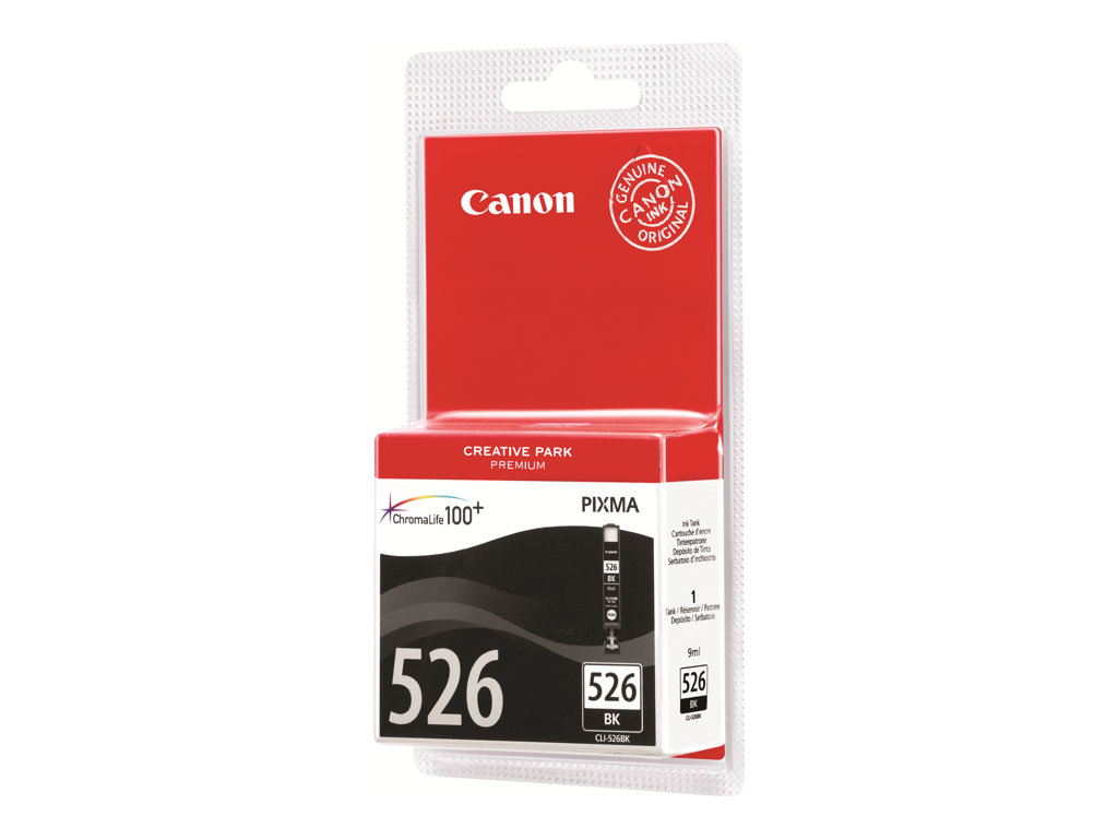 Canon CLI-526BK - Schwarz - original - Tintenbehälter - für PIXMA iP4950, iX6550, MG5250, MG5350, MG6150, MG6250, MG8150, MG8250, MX715, MX885, MX895