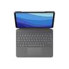 Logitech Combo Touch - Tastatur und Foliohülle - mit Trackpad - hintergrundbeleuchtet - Apple Smart connector - QWERTY - Italienisch - Oxford Gray - für Apple 12.9-inch iPad Pro (5. Generation)