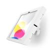 Compulocks iPad 10th-11th (A16) Gen Swell Enclosure Bow Tilting Wall Mount White - Befestigungskit (Gehäuse, Kippbare Wandhalterung) - freiliegende Front- / Rückkamera und Sensoren - für Tablett - Aluminium - weiß - Bildschirmgröße: 22.1 cm (10.9") - f