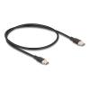 Delock USB 2.0 Kabel USB-C Stecker zu Stecker PD 3.0 60 W 0,5 m schwarz Silikon