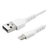 StarTech.com 2m USB-A auf Lightning-Kabel - Hochbelastbare, robuste Aramidfaser - USB Typ-A auf Lightningkabel - Lade- / Synchronisationskabel - Apple MFi-zertifiziert iPad / iPhone 12 - Weiß (RUSBLTMM2M) - Lightning-Kabel - USB männlich gerade zu Lightn