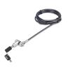 StarTech.com 3-in-1 Laptop Lock Compatible w / Noble Wedge / Nano / K-Slot - Sicherheitskabelschloss - schwarz & silber - 2 m - TAA-konform