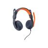Logitech Zone Learn On-Ear Wired Headset for Learners, USB-A - Kopfhörer mit Mikrofon - On-Ear - Ersatz - kabelgebunden - USB-C