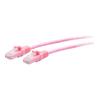 C2G 5ft (1.5m) Cat6a Snagless Unshielded (UTP) Slim Ethernet Network Patch Cable - Pink - Patch-Kabel - RJ-45 (M) zu RJ-45 (M) - 1.5 m - 4.8 mm - UTP - CAT 6a - geformt, ohne Haken - pink