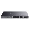 TP-Link Omada SG3428XMPP V1.8 - Switch - L2+ - managed - 16 x 10 / 100 / 1000 (PoE+) + 8 x 10 / 100 / 1000 (PoE++) + 4 x 10Gb Ethernet SFP+ - an Rack montierbar - PoE++ (500 W)
