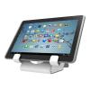 Compulocks Universal Tablet Holder with Coiled Cable Lock - Aufstellung - für Tablett - verriegelbar - hochwertiges Aluminium - weiß - Schreibtisch