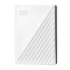 WD My Passport WDBR9S0060BWT - Festplatte - verschlüsselt - 6 TB - extern (tragbar) - USB 3.2 Gen 1 - 256-Bit-AES - weiß