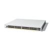 Cisco Catalyst 1200-48P-4X - Switch - L3 - Smart - 48 x 10 / 100 / 1000 (PoE+) + 4 x 10 Gigabit SFP+ - an Rack montierbar - PoE+ (375 W)