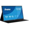 15,6" Portable USB-C monitor, 1920x1080, 250cd / m², 2x UBC-C, mHDMI, Speakers, leather cover / stand