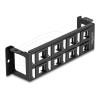 Delock - Patchpanel (Blindblech) (vertikal) - Keystone - Oberfläche montierbar - Schwarz - 8 Ports