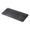 Logitech Wireless Touch Keyboard K400 Plus - Tastatur - drahtlos - 2.4 GHz - Niederländisch QWERTY - Schwarz