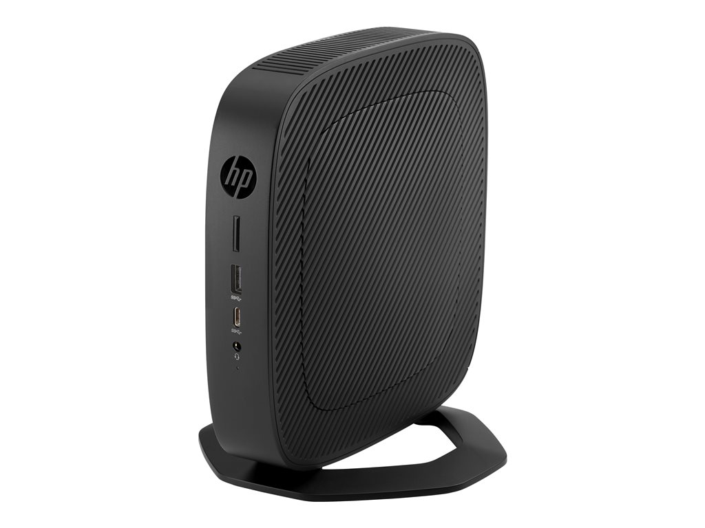 HP t540 - Thin Client - USFF - 1 x Ryzen Embedded R1305G / 1.5 GHz - RAM 4 GB - Flash 16 GB - eMMC - Radeon Vega 3 - 1GbE, Bluetooth 5.2, Wi-Fi 6 - WLAN: 802.11a / b/g / n/ac / ax, Bluetooth 5.2 - HP ThinPro - Monitor: keiner - Tastatur: Deutsch