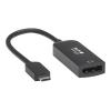 Eaton Tripp Lite Series USB C to DisplayPort Adapter Cable (M / F) with Equalizer, 8K UHD, HDR, DP 1.4, Black, 6 in. (15.24 cm) - USB / DisplayPort-Adapter - 24 pin USB-C (M) zu DisplayPort (W) - USB 3.1 Gen 1 / Thunderbolt 3 / DisplayPort 1.4 - 15.2 cm