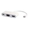 C2G USB-C to HDMI and VGA Adapter Converter with Power Delivery - Dockingstation - USB-C / Thunderbolt 3 - VGA, HDMI