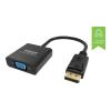 DisplayPort-zu-VGA-Adapter - maximale Auflösung 1920 x 1080 - wandelt VGA nicht in DP um - Hotplug - DP (m) zu VGA (f) - Gesamtlänge 150 mm - Außendurchmesser 5,5 mm - 32 AWG - schwarz