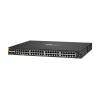HPE Aruba Networking CX 6100 48G Class4 PoE 4SFP+ 740W Switch - Switch - L3 - managed - 48 x 10 / 100 / 1000 (PoE+) + 4 x 1 Gigabit / 10 Gigabit SFP+ (Uplink) - Luftstrom von Seite zu Seite - an Rack montierbar, wandmontierbar - PoE+ (740 W) - CTO