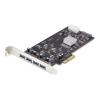 4-Port USB-A PCIe Card, USB 3.2 5Gbps