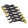APC - Stromkabel - power IEC 60320 C13 zu IEC 60320 C14 - 10 A - 1.22 m - 90° Stecker - Schwarz - Nordamerika - für P / N: SCL500RMI1U, SCL500RMI1UNC, SMTL750RMI2UC, SMX1500RM2UCNCUS, SMX1500RM2UCUS