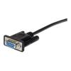 StarTech.com Serielles DB9 RS232 Verlängerungskabel 3m - RS 232 DB-9 Kabel Verlängerung- DB 9 (Stecker) RS-232 (Buchse) Schwarz - Serielles Verlängerungskabel - DB-9 (M) zu DB-9 (W) - 3 m - Schwarz - für P / N: 1P3FPC-USB-SERIAL, IC232TTL, ICUSB2324I,