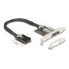 Delock - Netzwerkadapter - PCIe Mini Card Low-Profile - Gigabit SFP x 2
