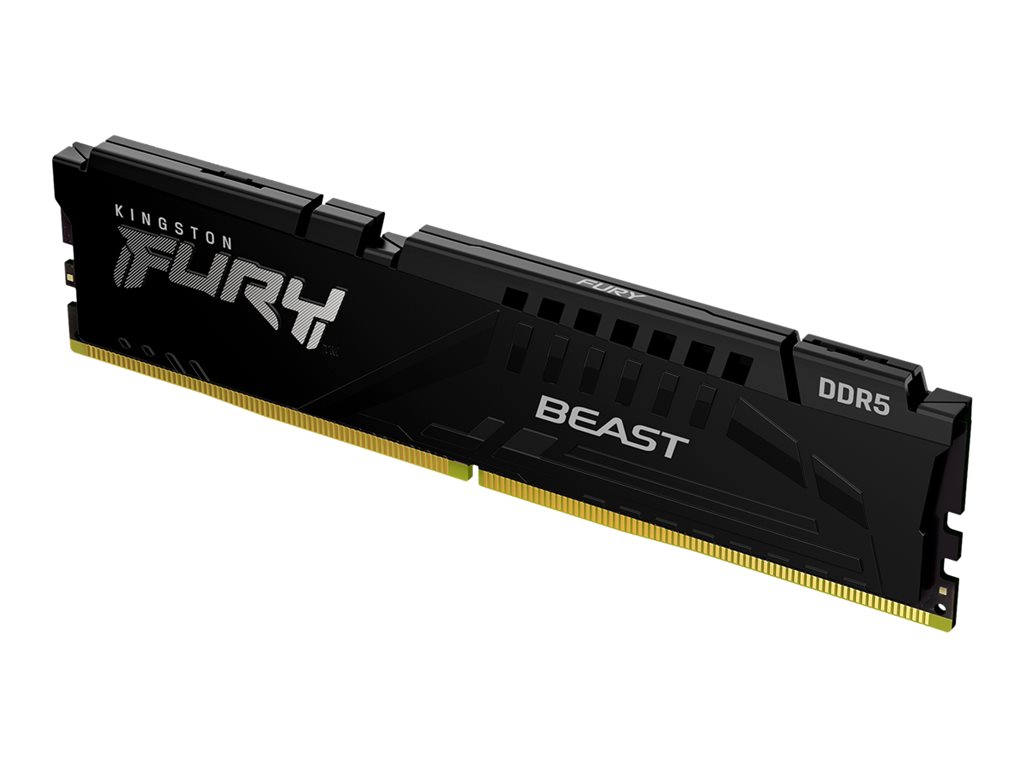 Kingston FURY Beast - DDR5 - Modul - 16 GB - DIMM 288-PIN - 5600 MT / s / PC5-44800 - CL36 - 1.25 V - ungepuffert - on-die ECC - Schwarz