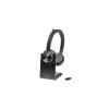 Poly Savi 7320 - Savi 7300 series - Headset - On-Ear - DECT - kabellos - USB-A über DECT-Adapter - Schwarz - UC-zertifiziert - Replaces Poly SKU 2-220997-205