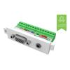 Modulare AV-Frontplattenkomponente - VGA- und Miniklinkenmodul - weibliche 15-polige VGA- und Miniklinkenbuchse für Audio an der Vorderseite - blanke Phoenix-Klemmen auf der Rückseite - geeignet für vorkonfektionierte Kabel - passt in Techconnect-Rah