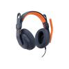 Logitech Zone Learn Over-Ear Wired Headset for Learners, 3.5mm AUX - Kopfhörer mit Mikrofon - ohrumschließend - kabelgebunden - 3,5 mm Stecker