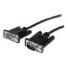 StarTech.com 1m DB9 Seriell RS232 Verlängerungskabel - RS 232 DB-9 Kabel Verlängerung- DB 9 (Stecker) RS-232 (Buchse) Schwarz - Serielles Verlängerungskabel - DB-9 (M) zu DB-9 (W) - 1 m - Schwarz - für P / N: 1P3FPC-USB-SERIAL, ICUSB2321F, ICUSB2324, I